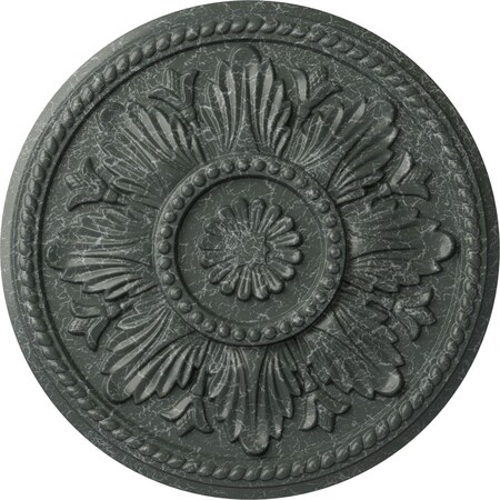 Edinburgh Ceiling Medallion (Fits Canopies up to 5 1/4"), 18"OD x 1 3/4"P, Athenian Green Crackle